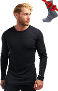 Merino Wool Base Layer for Men - Midweight 250g/m2 Merino Top