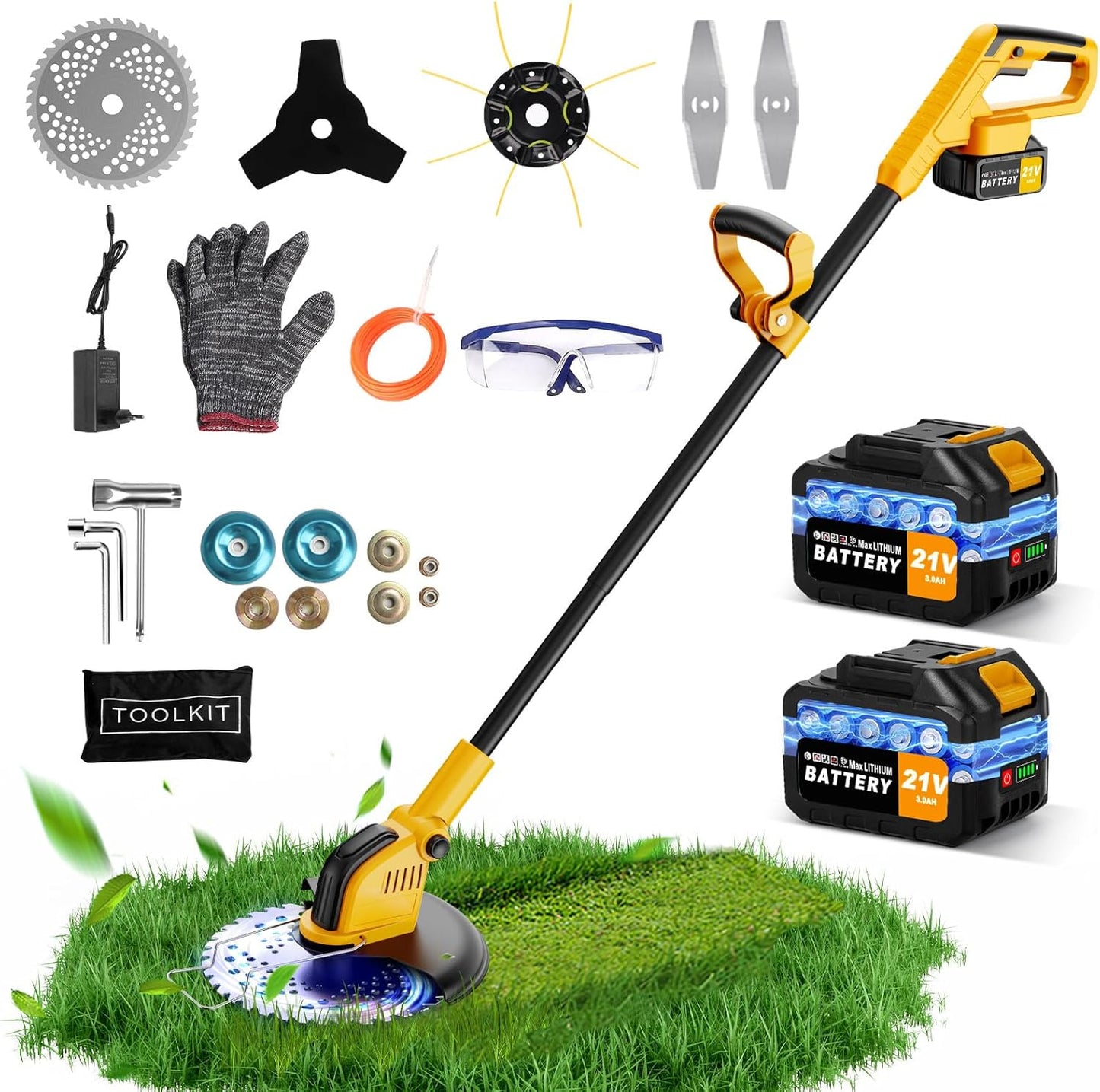 Amiluo Electric Weed Wacker 800W Brushless Motor