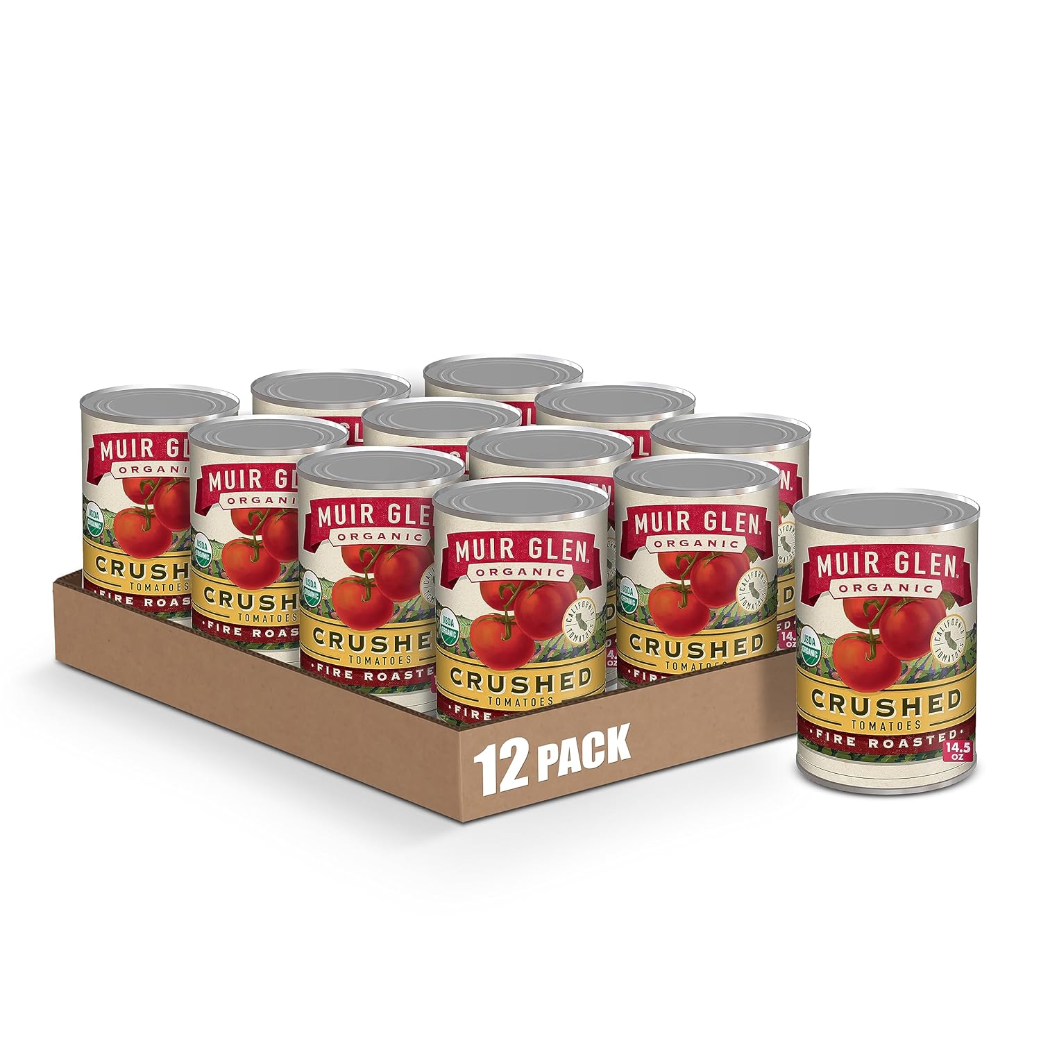 Muir Glen Organic Crushed Fire Roasted Tomatoes for Flavorful Meals