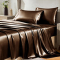 CozyLux Satin Sheets King Size Sheet Set - Silky 4 Piece King Sheets