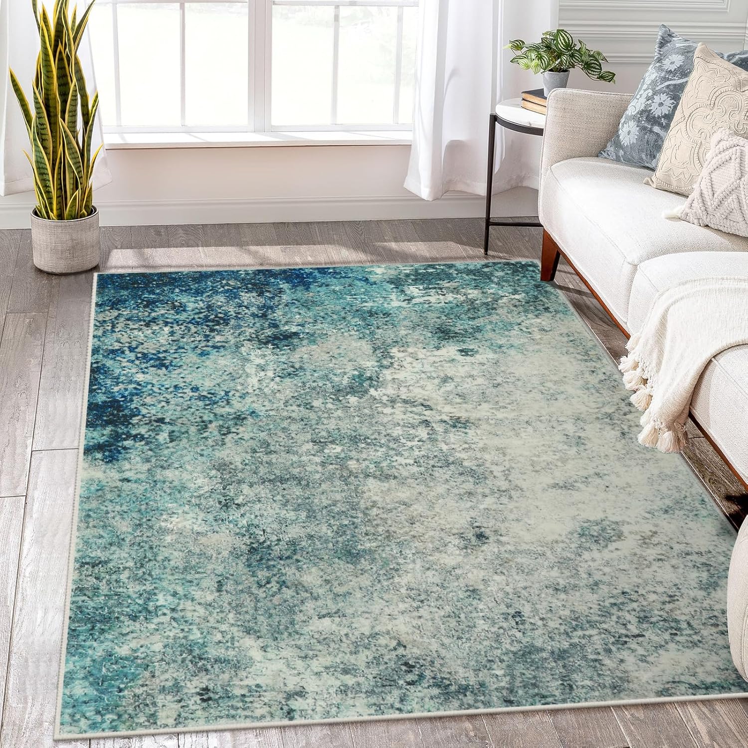 Lahome Modern Abstract 8x10 Area Rugs for Living Room Decor
