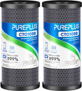 PUREPLUS 5 Micron 10 in x 4.5 in Whole House CTO Coconut Carbon Filter