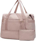 BAGSMART Large Gym Bag with Yoga Mat Buckle - Carry On Weekender