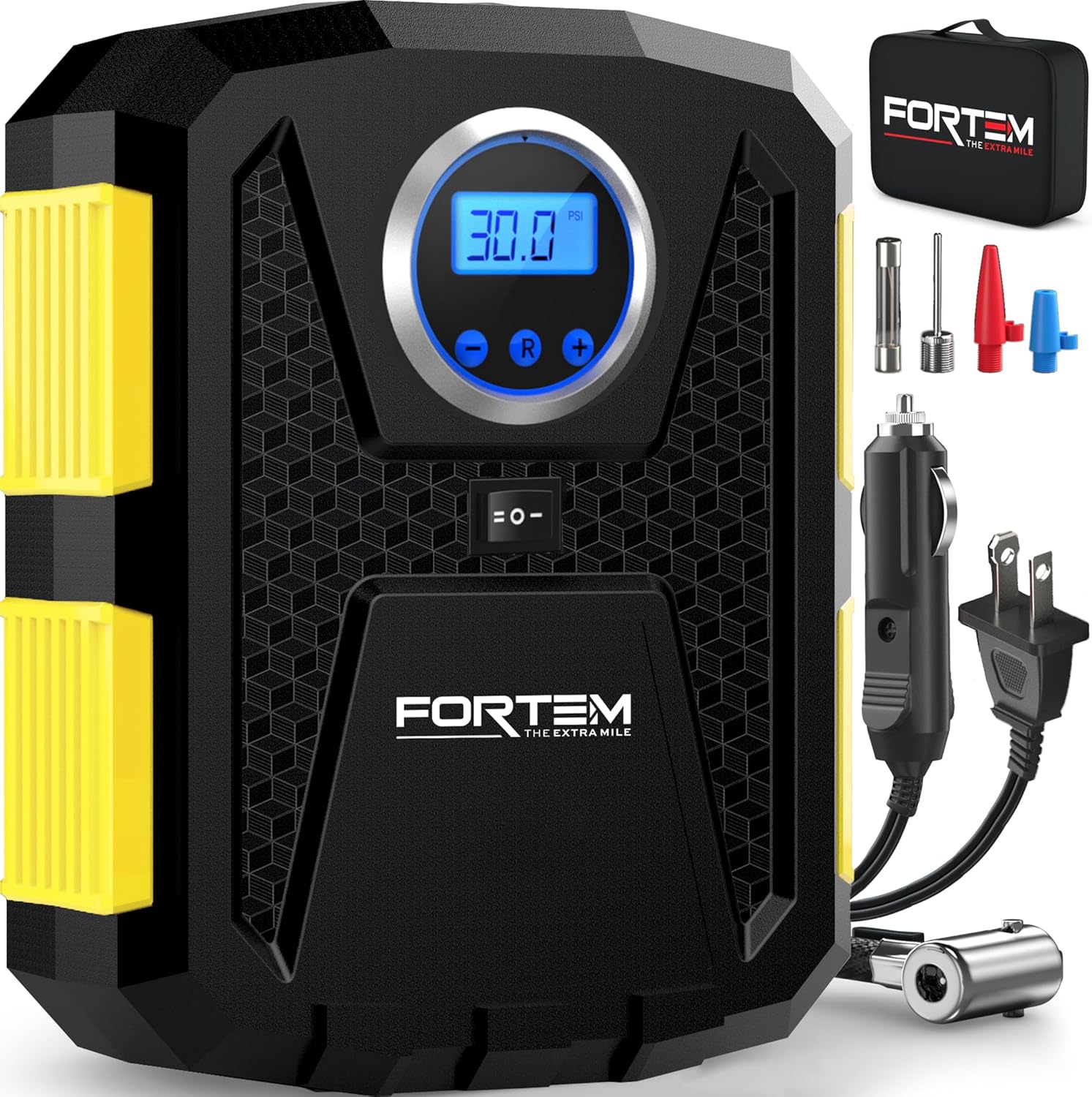 FORTEM Tire Inflator Portable Air Compressor for All Vehicles