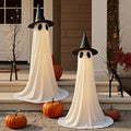 5Ft Halloween Ghost Outdoor Decorations - Windproof Glowing Pair