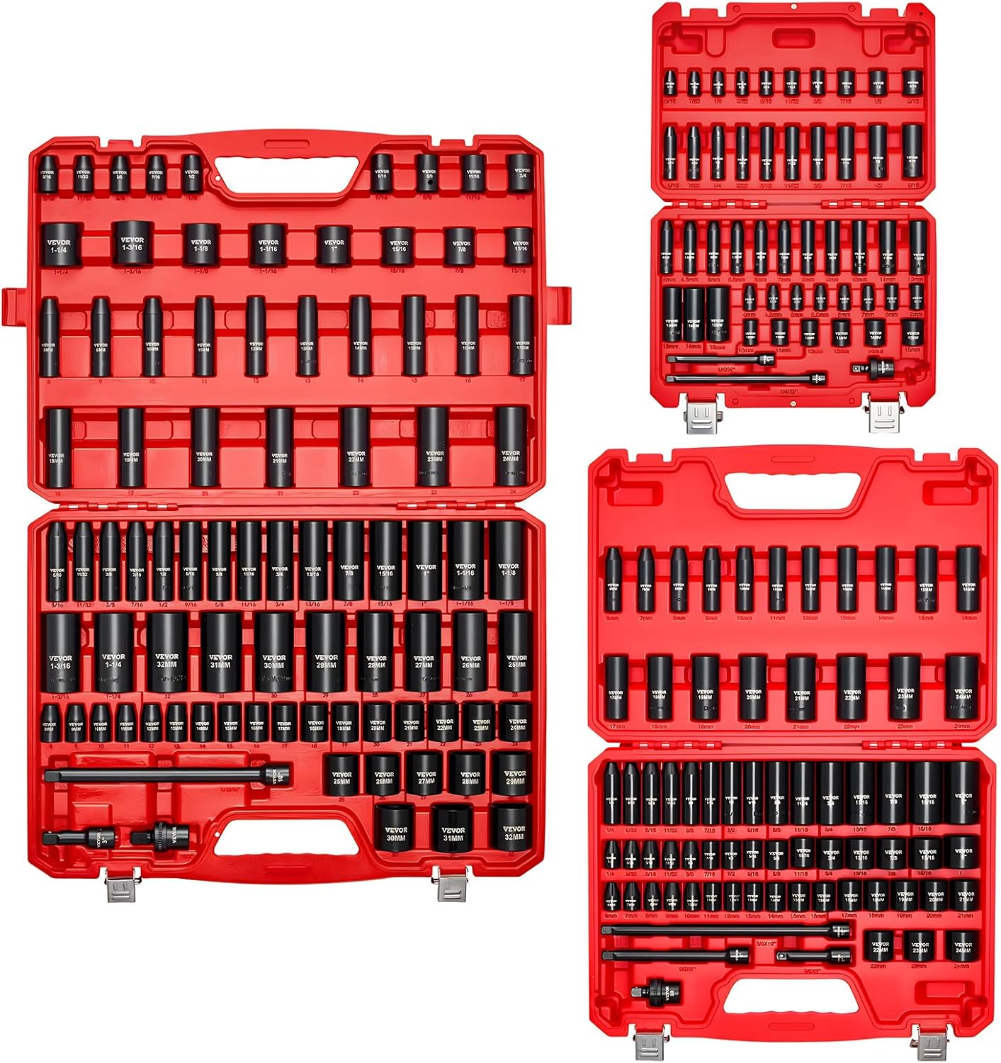 VEVOR 210-Piece Impact Socket Set for Ultimate Durability