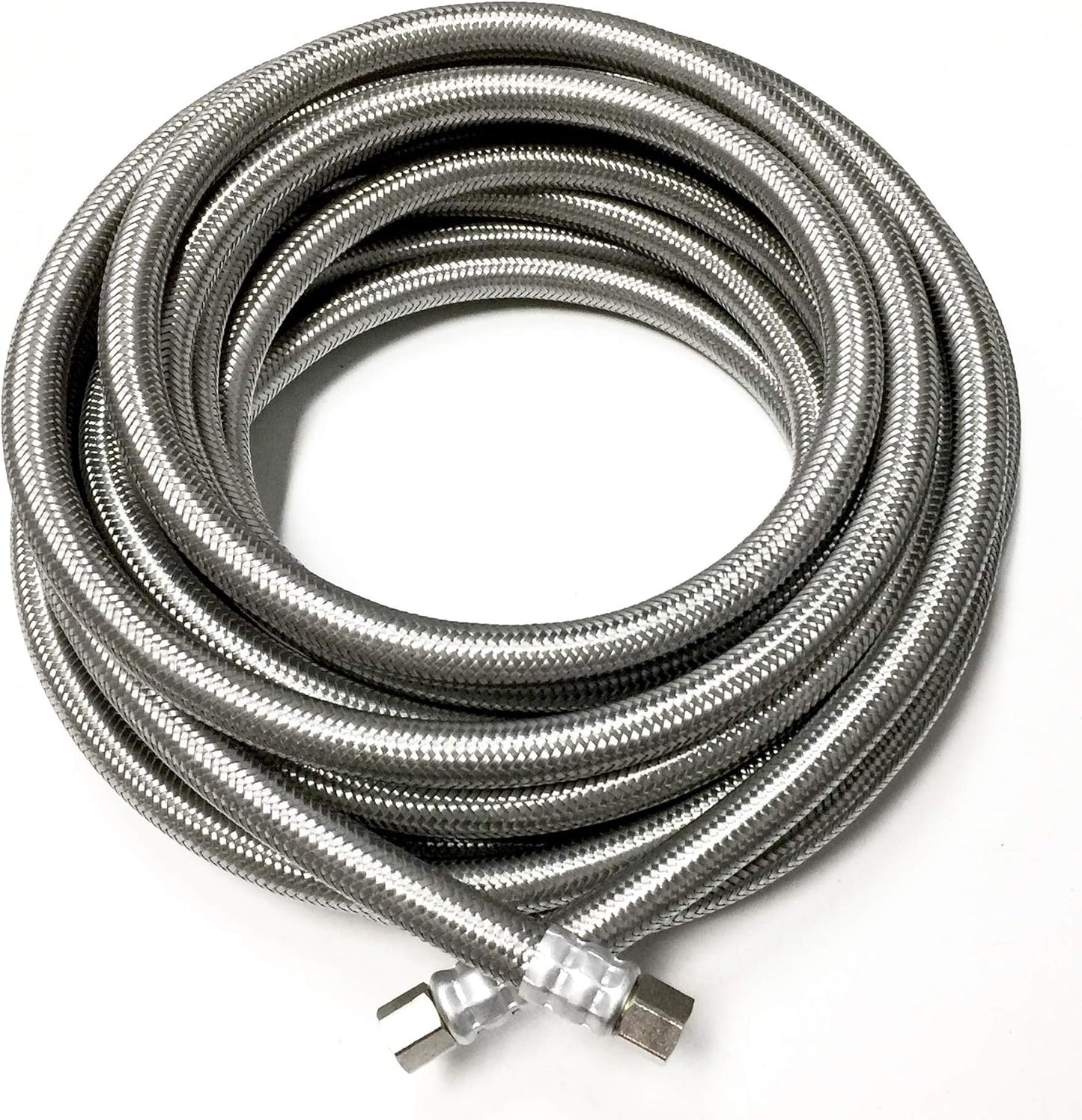 Shark Industrial 25 FT Stainless Steel Ice Maker Hose - Durable & Flexible!