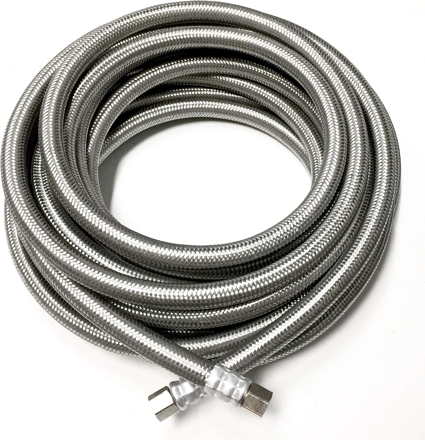 Shark Industrial 25 FT Stainless Steel Ice Maker Hose - Durable & Flexible!