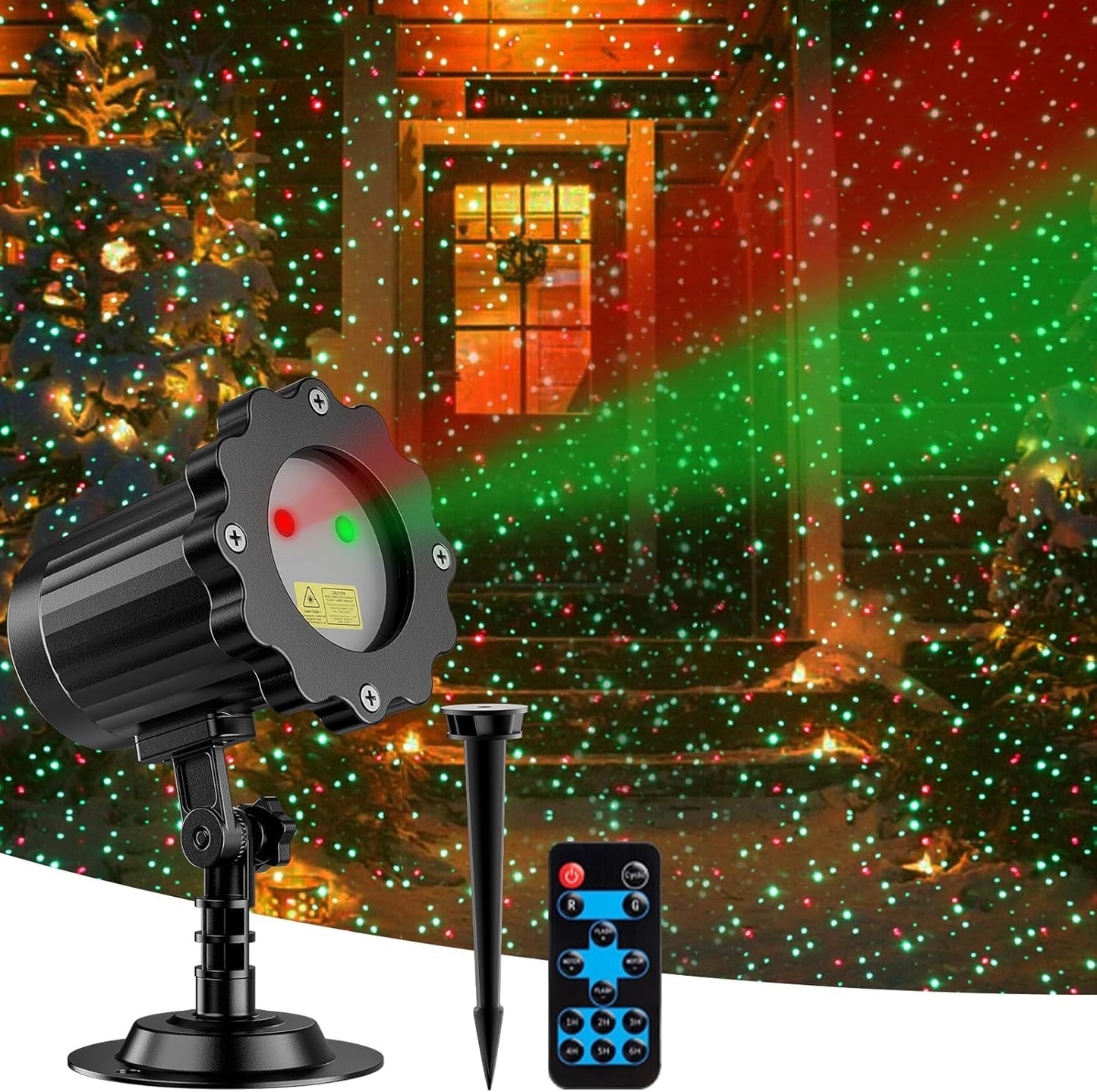 Remote RGB Christmas Laser Light Show