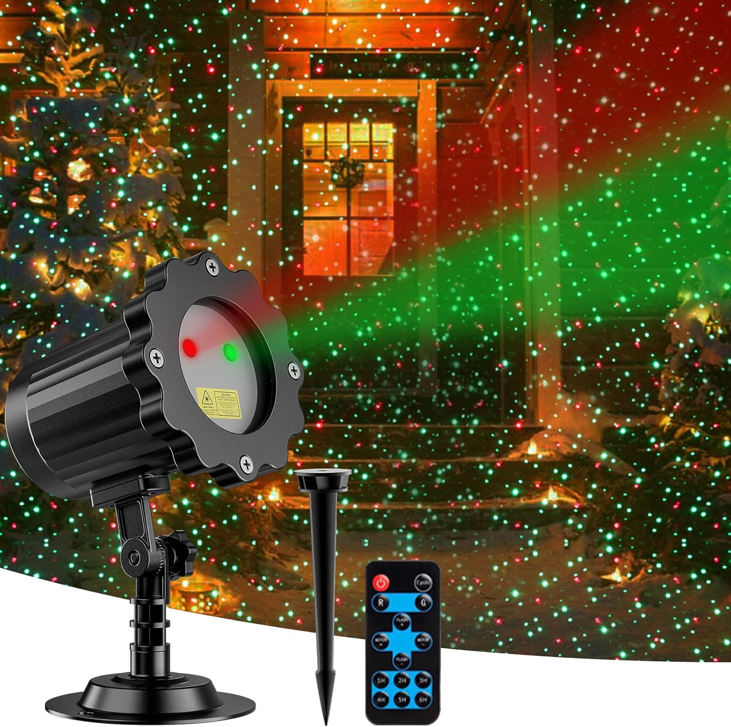 Remote RGB Christmas Laser Light Show