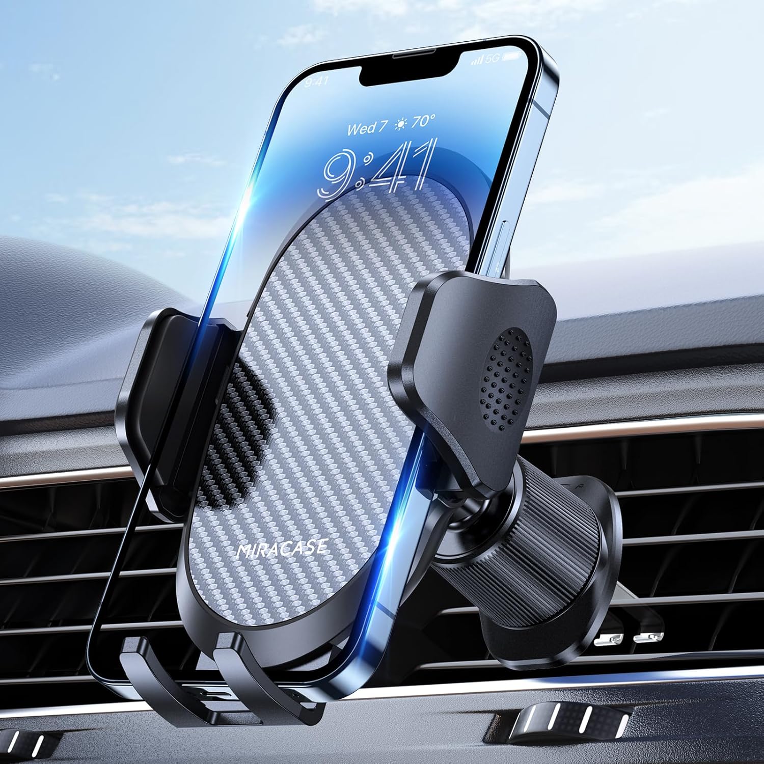 Miracase Universal Car Phone Holder - Secure & Stylish