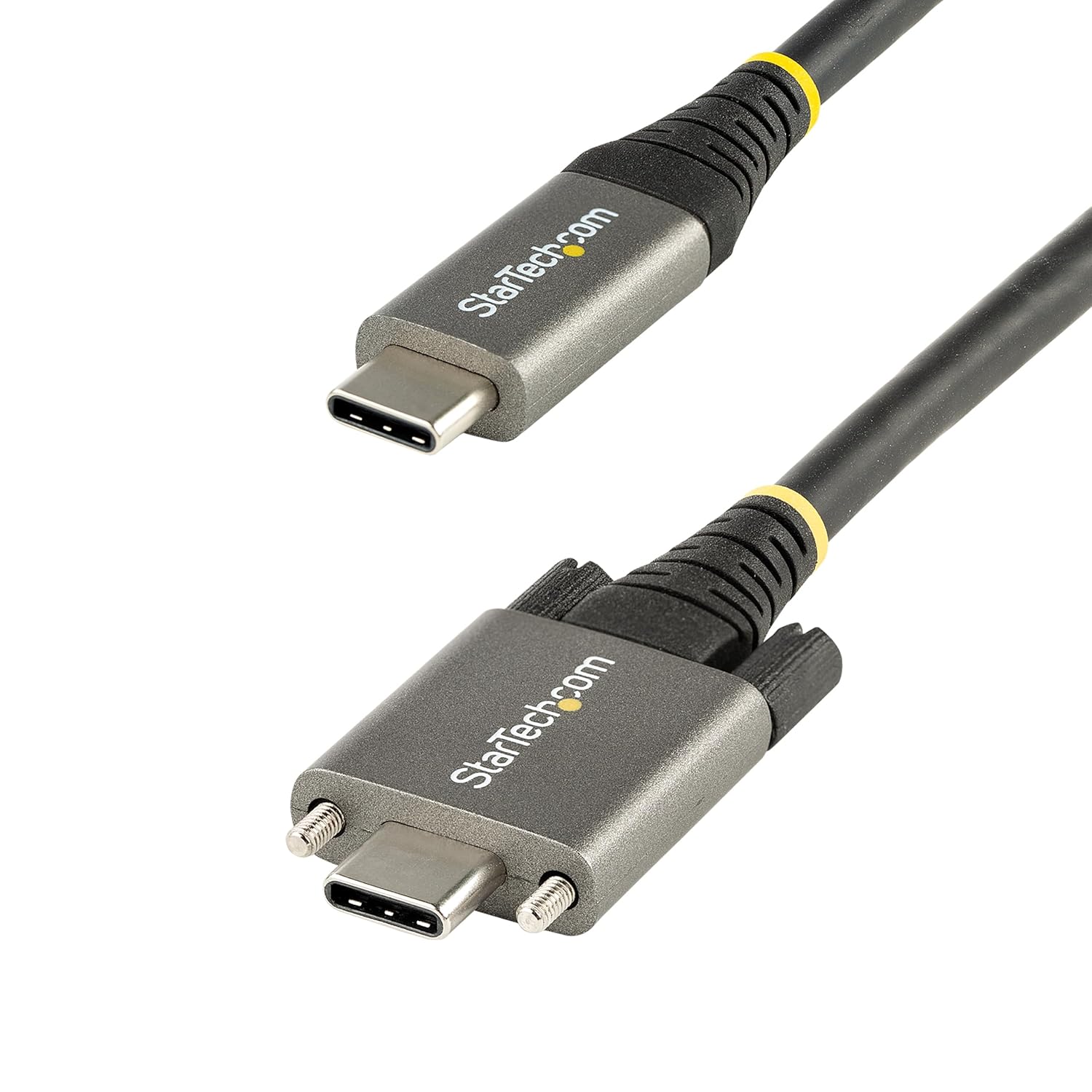 StarTech 3ft Side Screw Locking USB C Cable for Fast Charging