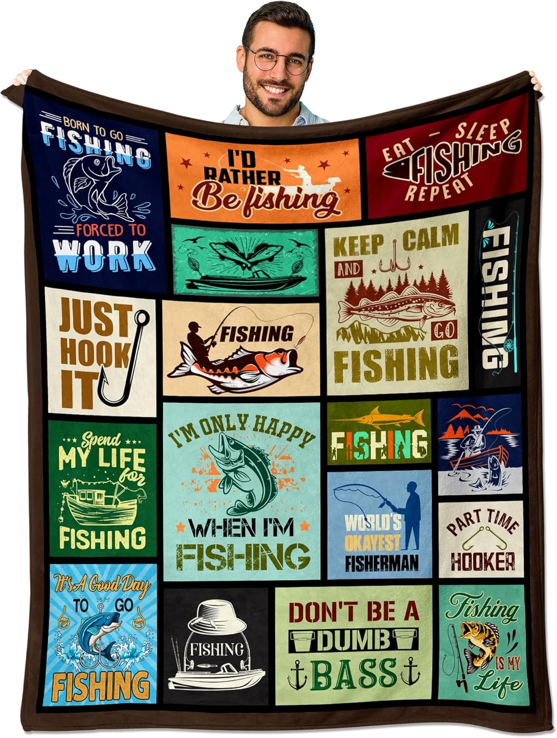 Cozy Fishing Blanket for Fishermen | 50 x 60