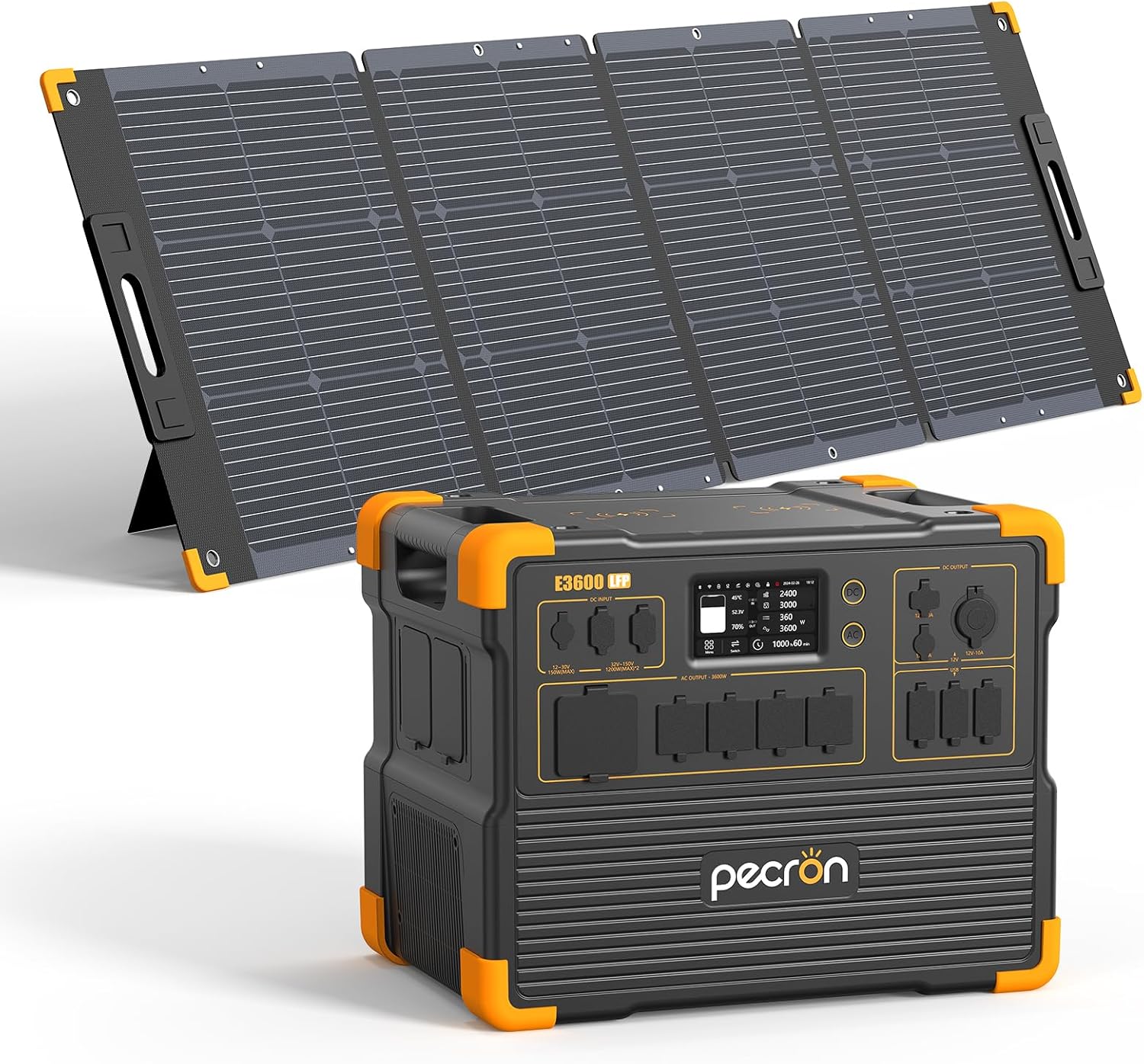 Powerful Pecron Solar Generator: 15.36KWh Battery Capacity