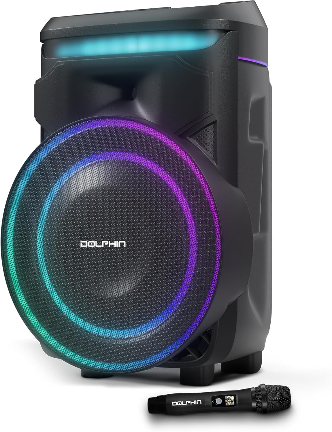Dolphin NightWave 1800: Powerful 18in Bluetooth Party Speaker