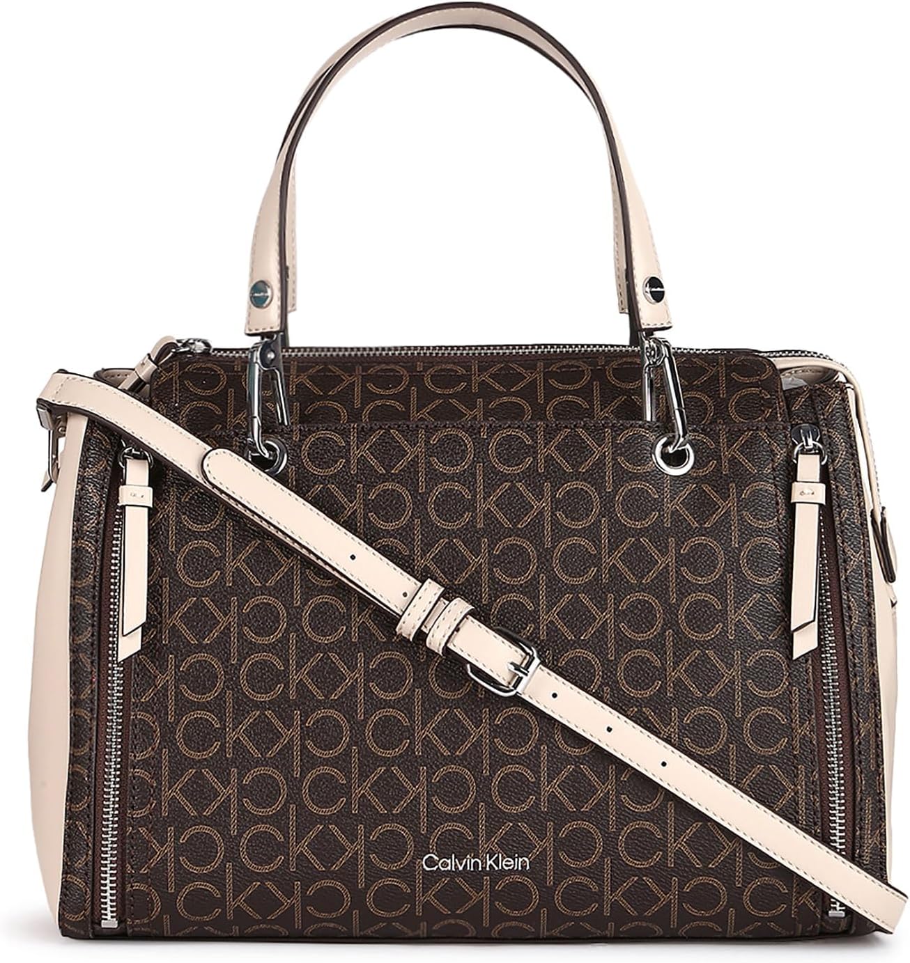 Calvin Klein Bubble Lamb Satchel: Stylish Vegan Leather Bag