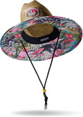 Straw Hat for Men & Women | Lifeguard Wide Brim Sun Hat - UPF 50