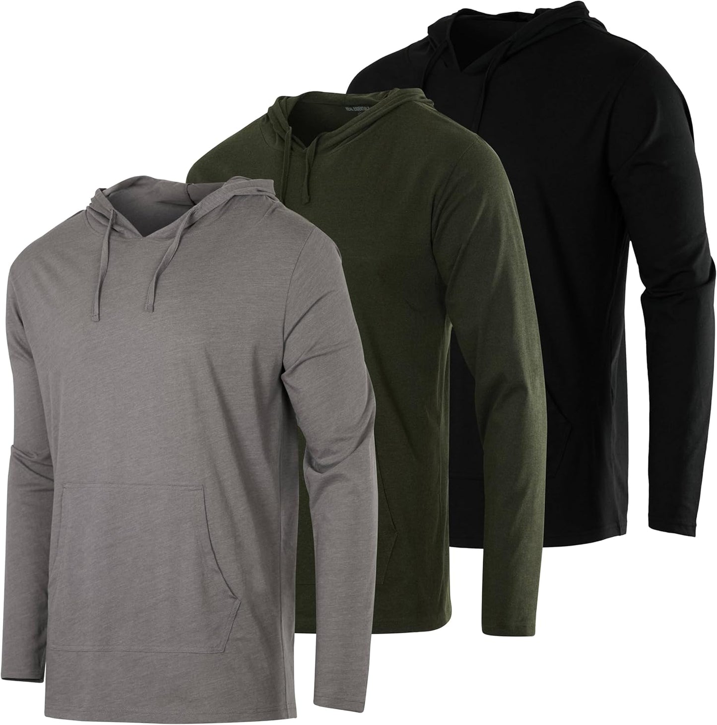 Men's Lightweight Casual Pullover Hoodie With Pocket Options