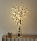 Lighted Brown Willow Branches 32in 100 LED - Warm White Timer