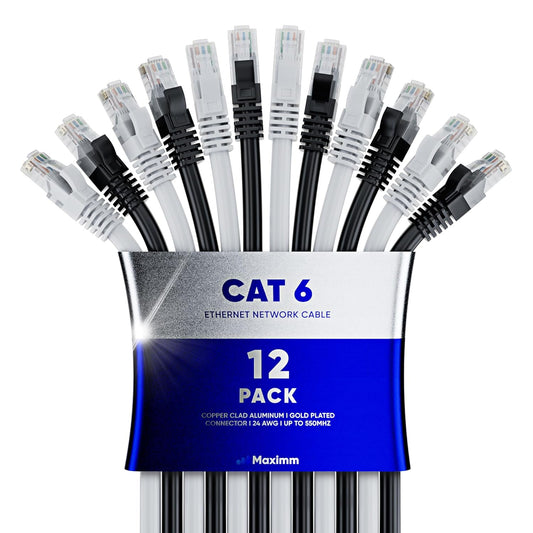 Maximm Cat 6 Ethernet Cable 30 ft High-Speed Network Cord