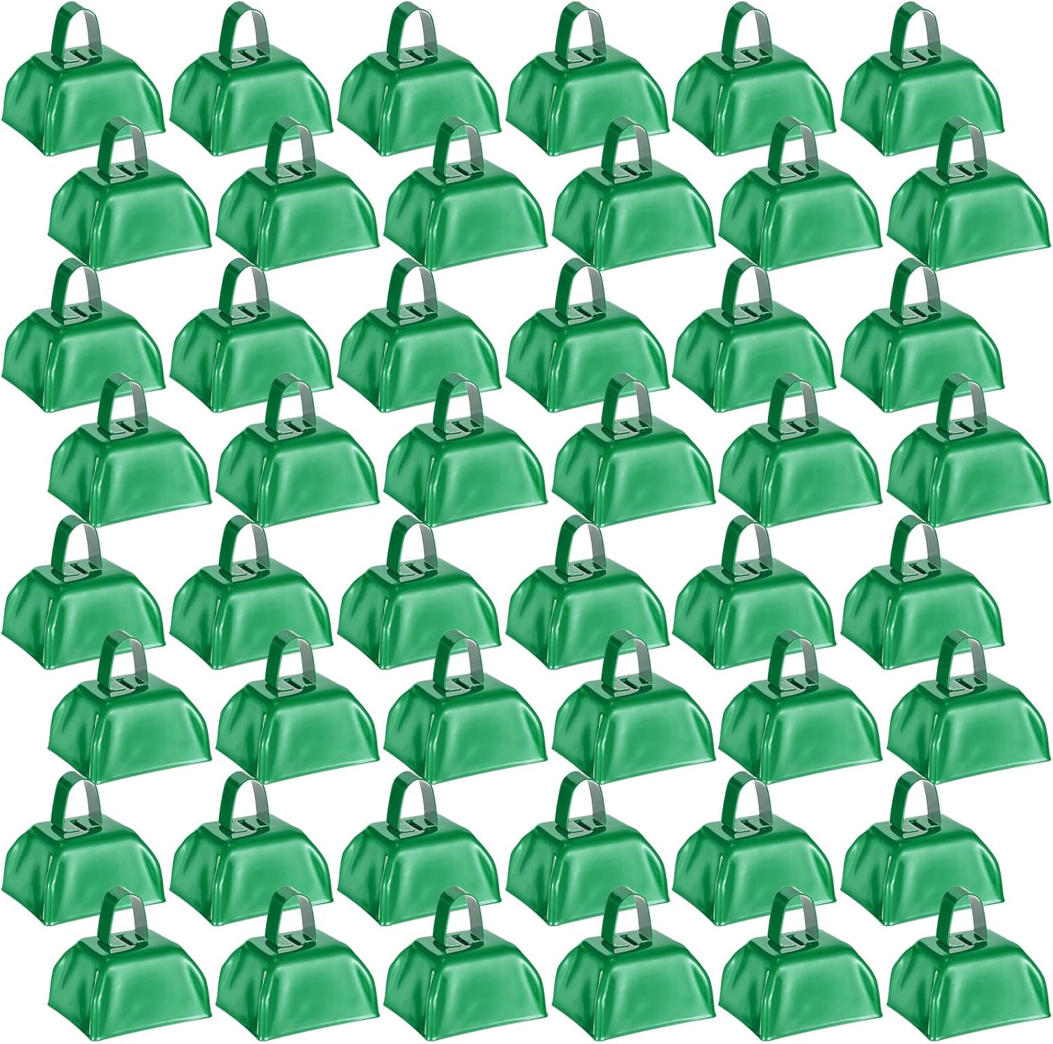 Loud Metal Cowbells for Team Cheering and Events - 48 Pcs