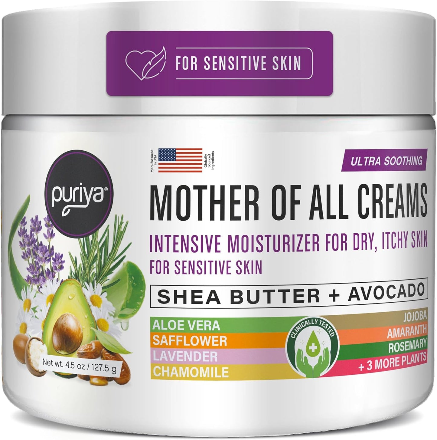 Puriya Intensive Moisturizer with Honey and Shea Butter Cream