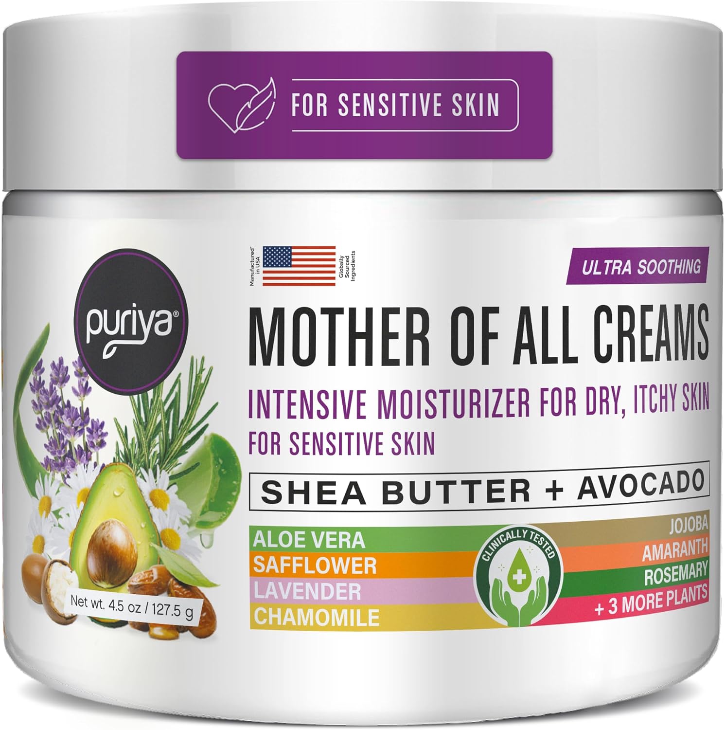 Puriya Intensive Moisturizer with Honey and Shea Butter Cream