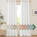 Thick Linen 120 in Curtains for Living Room - Privacy and Light Filter
