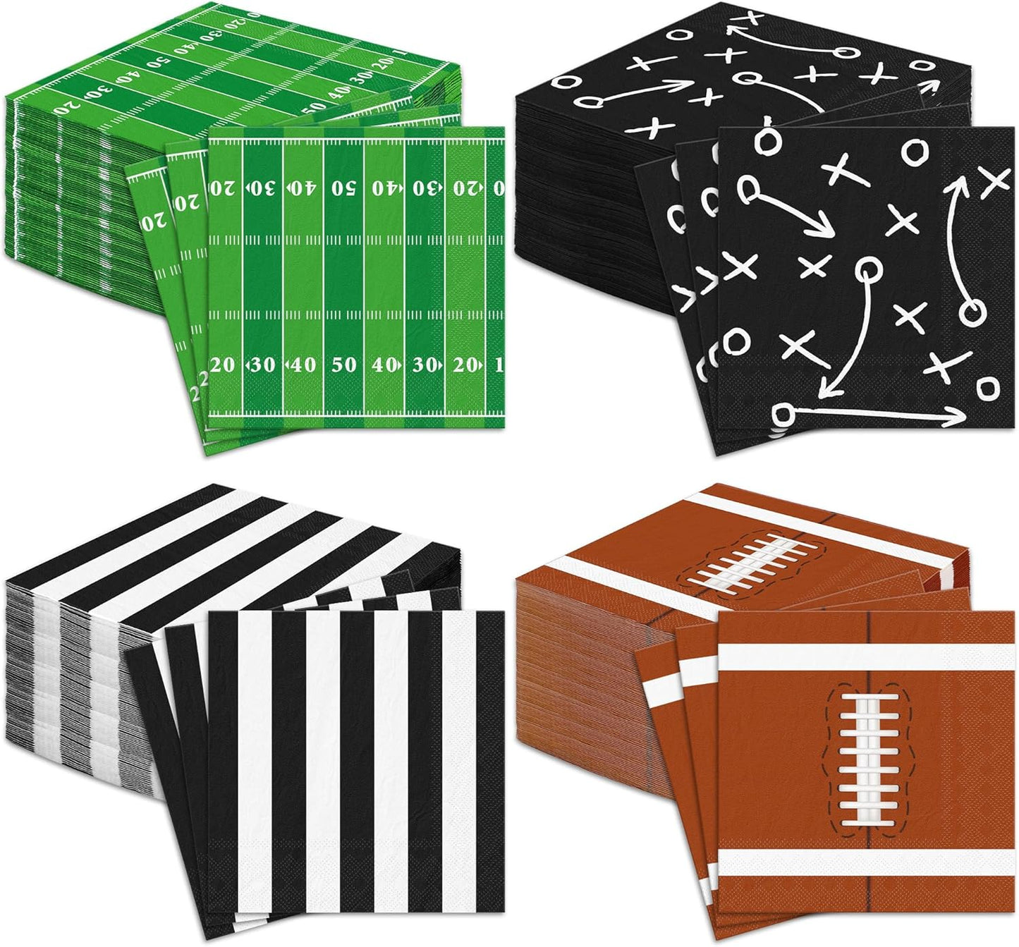 120-Piece Football Party Napkins - Score Big with Kochorie!