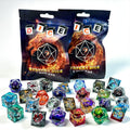 HAOMEJA 14pcs Mystery DND Resin Dice Set for Tabletop Gaming
