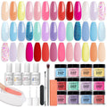Dip Powder Nail Kit Starter 31pcs - 20 Pastel Colors for Salon Results
