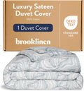 Luxury Sateen Duvet Cover King/Cali King in Oyster Blue - Soft