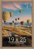 wallsthatspeak 19x25 Brown Barnwood Picture Frame - Rustic Puzzle
