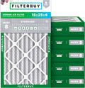 16x25x4 Air Filter MERV 8 Essential Dust & Allergy Defense - 6-Pack