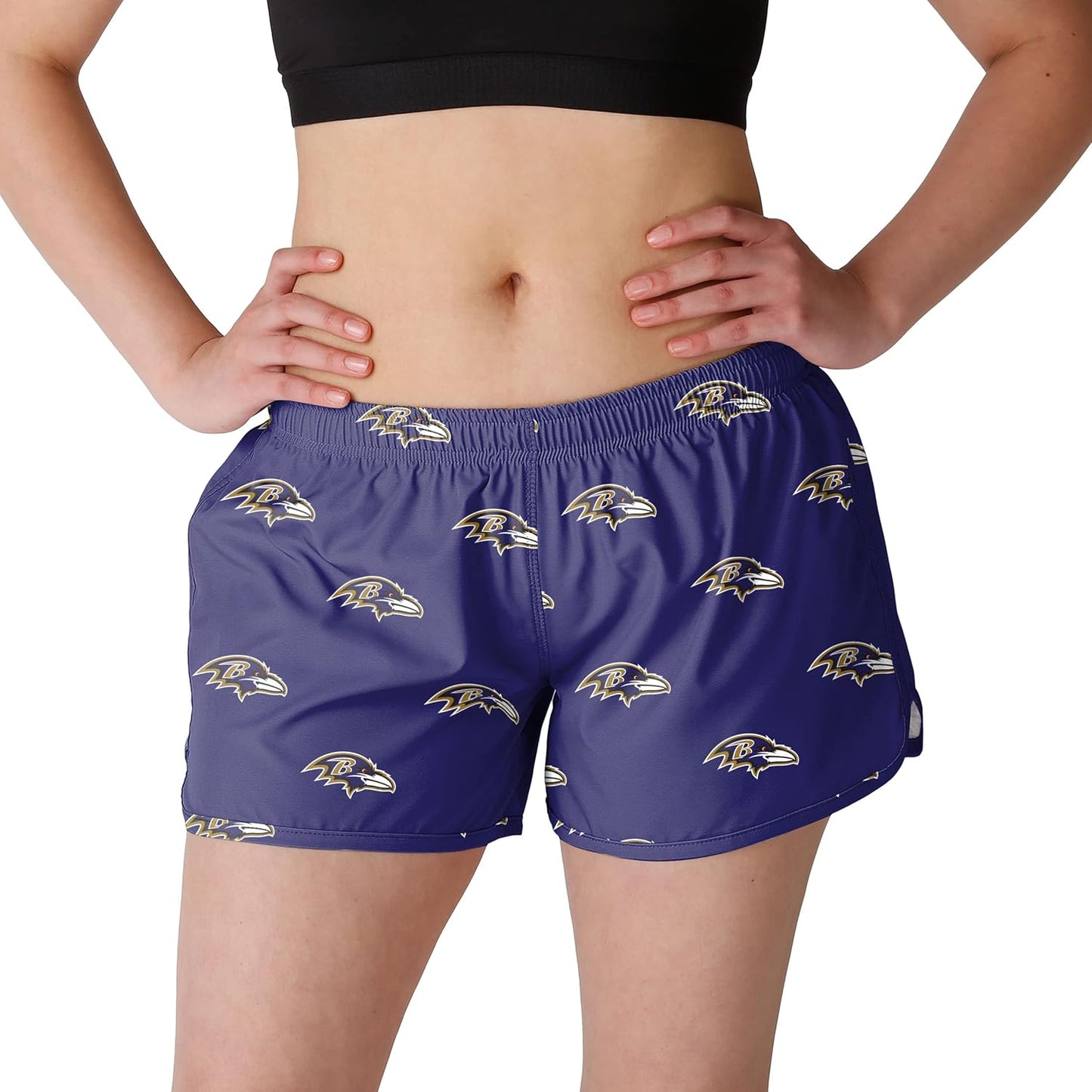 FOCO Women's NFL Team Logo Running Shorts for Ultimate Comfort