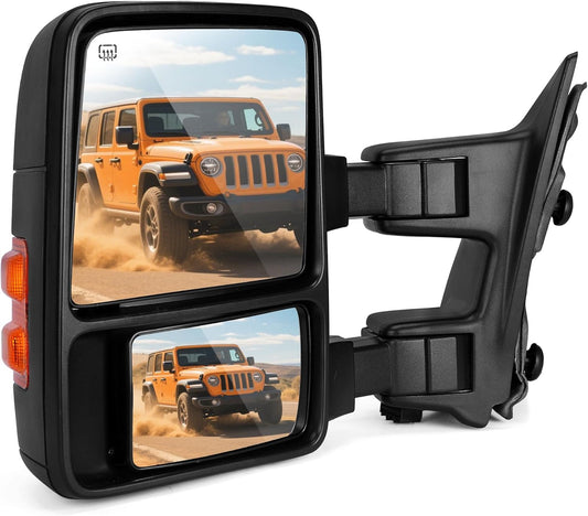 DWVO Towing Mirrors for 2008-2016 Ford Super Duty Trucks