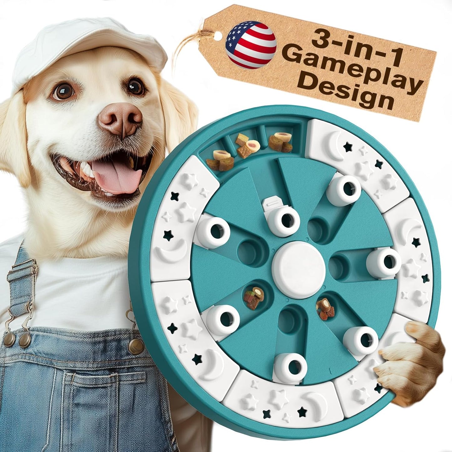 KADTC Level 2 Dog Puzzle Toy for Mental Stimulation and Fun