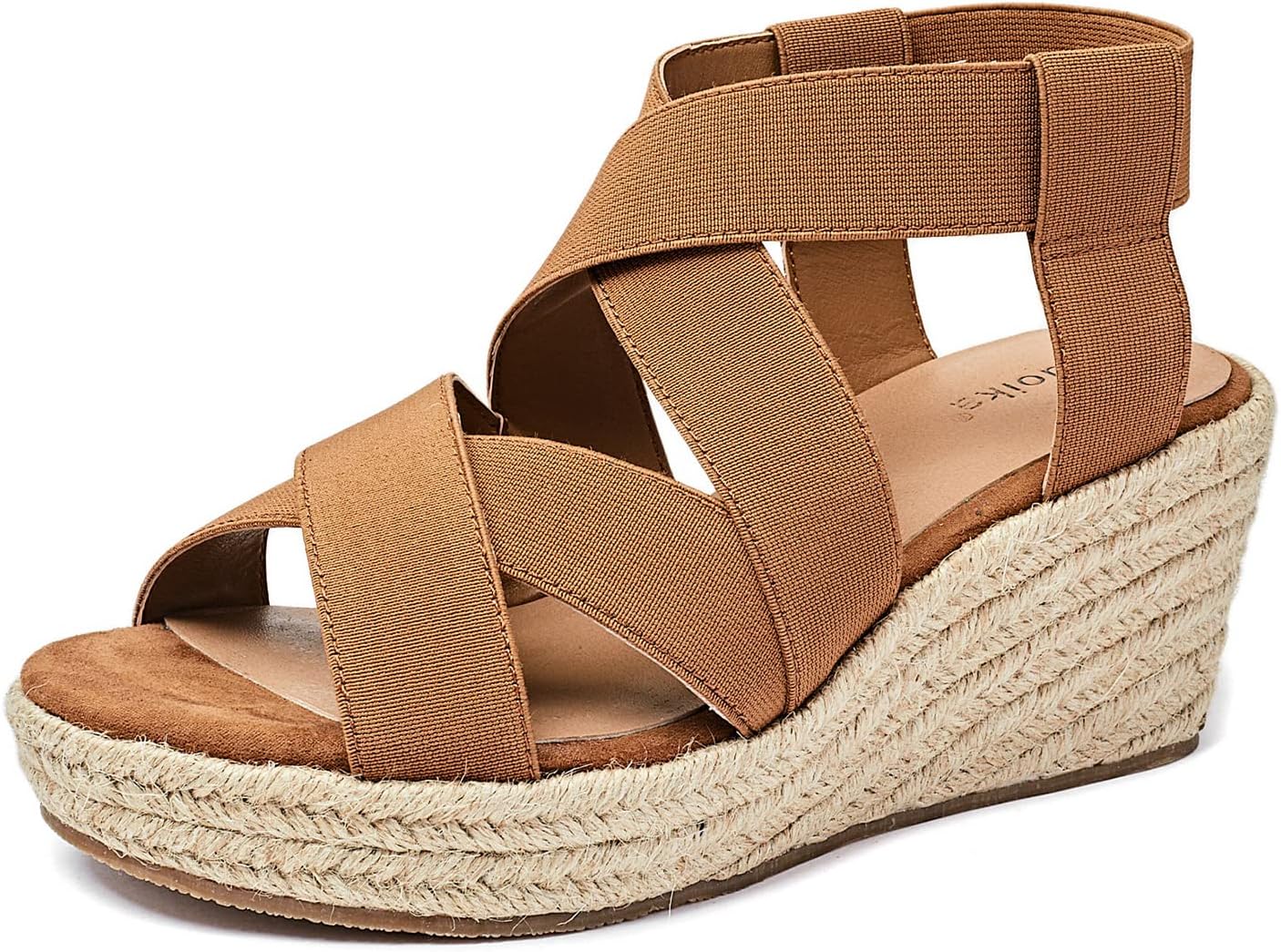 Luoika Women's Wide Width Wedge Sandals for Summer Comfort