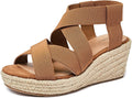 Wide Width Women's Wedge Sandals - 3.14in Espadrille Platform