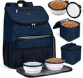 Dog Travel Backpack with Dual Food Containers - Airline Approved Pet