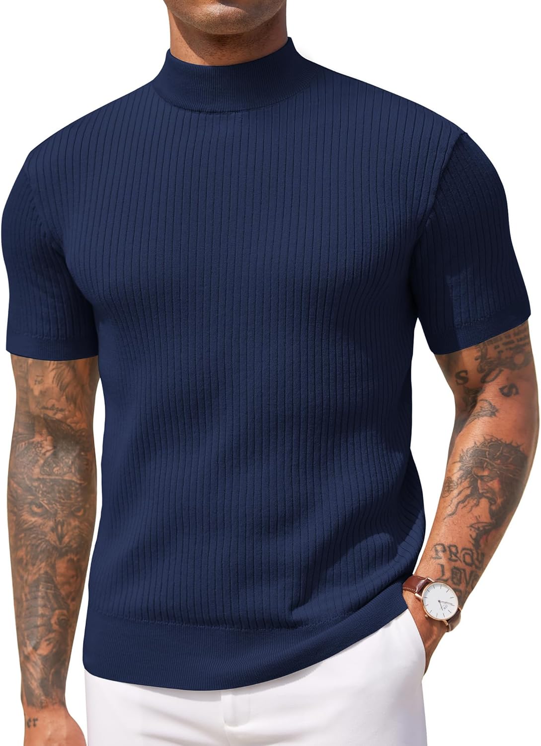 COOFANDY Men's Mock Turtleneck Sweater for All Occasions
