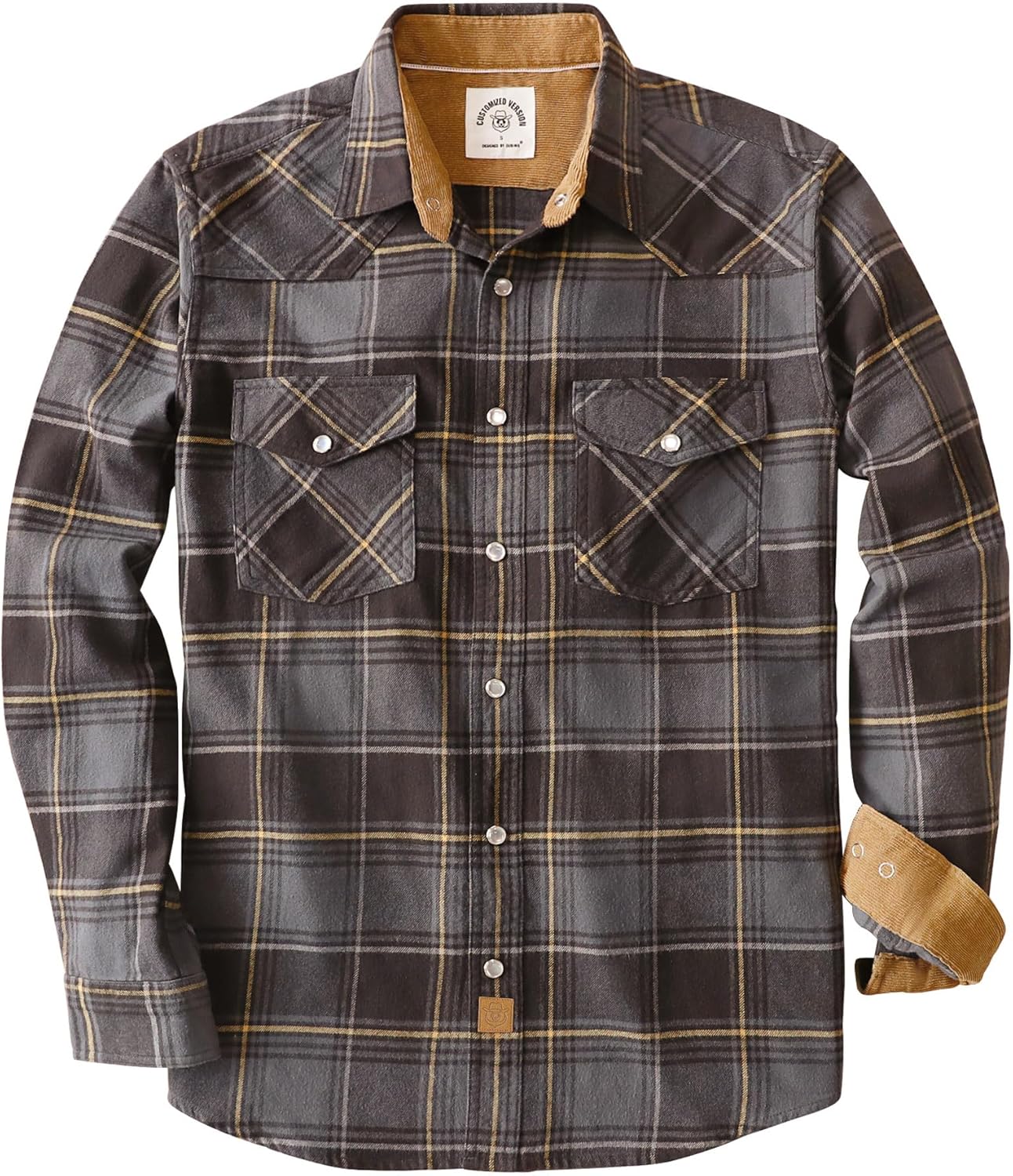 Dubinik Flannel Shirt for Men: Cozy Vintage Cowboy Plaid
