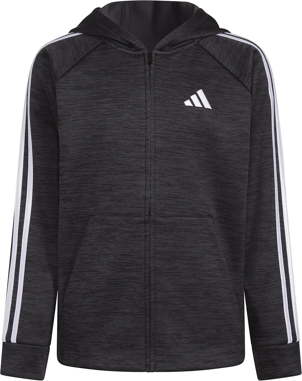adidas Boys' Indicator Hooded Jacket - Zip Front for Easy Wear