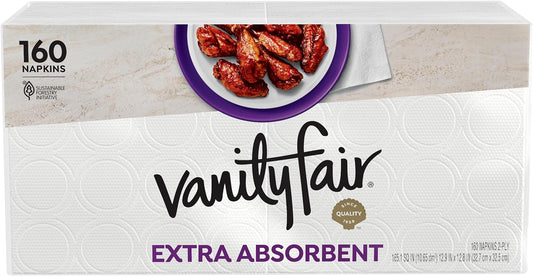 Vanity Fair Premium Paper Napkins: Soft & Strong, 160 ct.