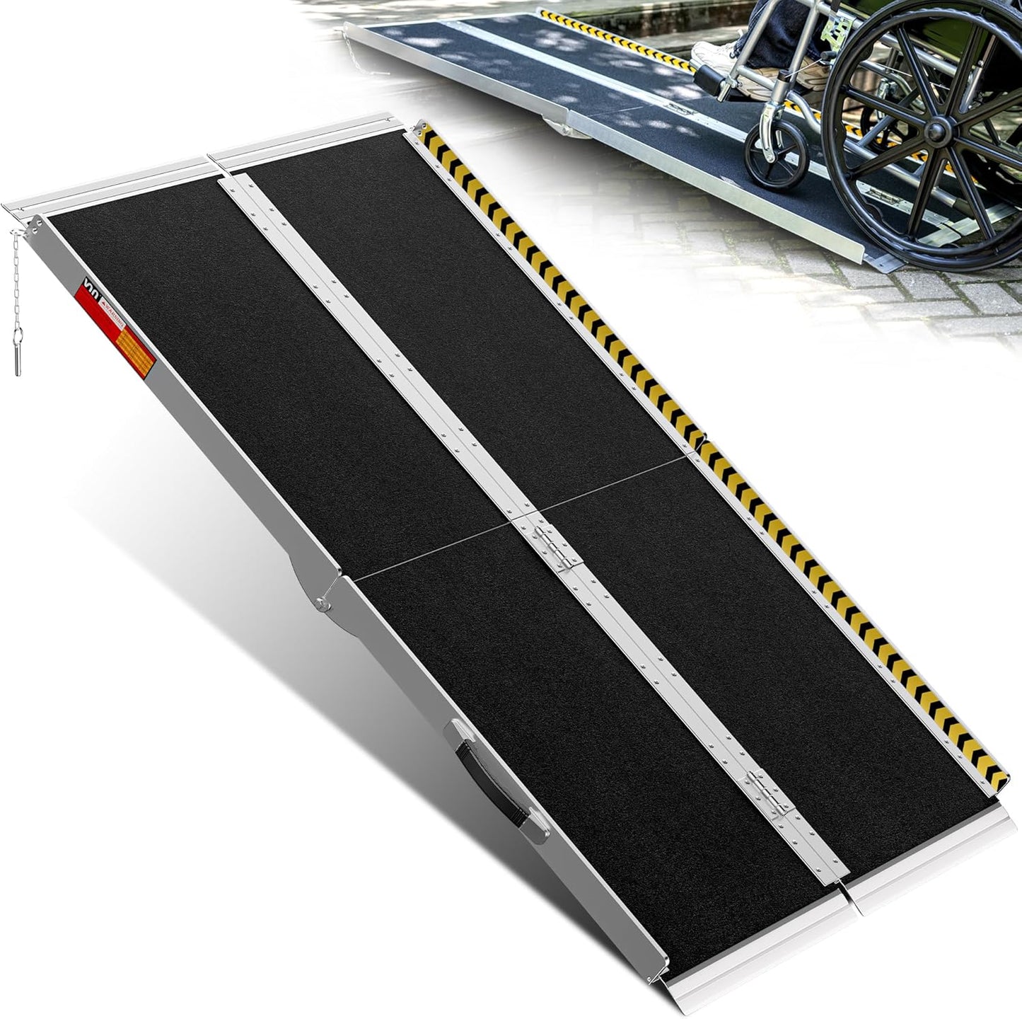 VNN Portable Wheelchair Ramp 5FT for Home Steps and Vehicles