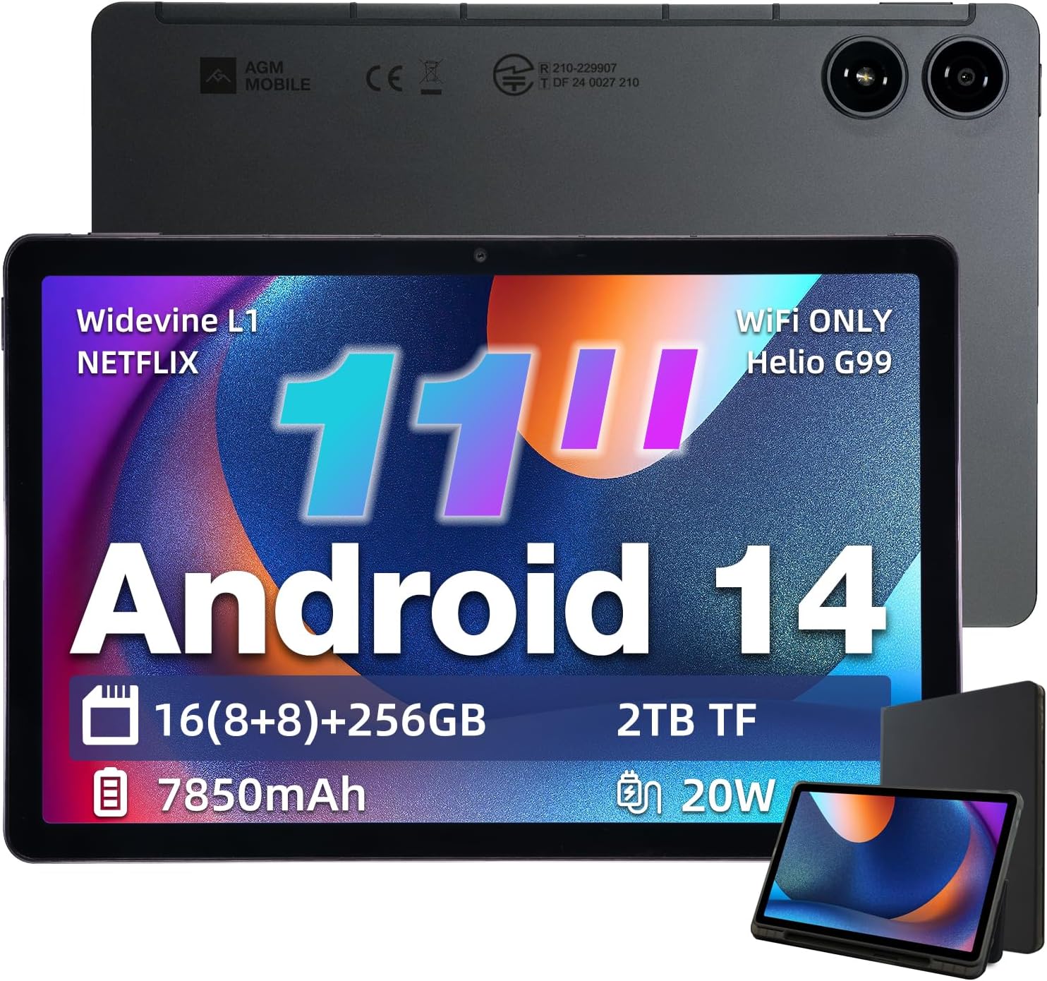 AGM PAD P2 11 inch Android 14 Tablet with Stunning Display