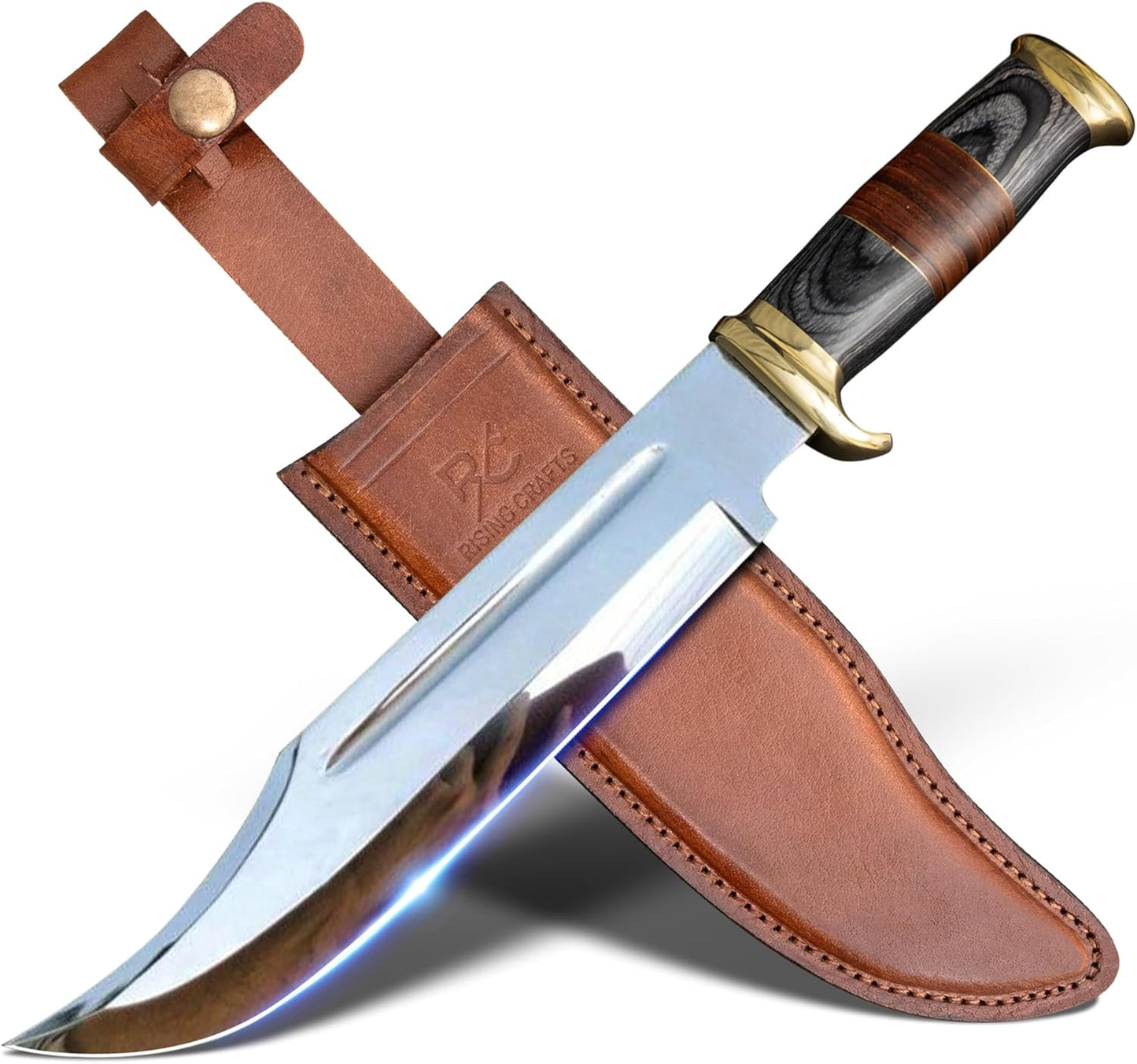 14 Inch Crocodile Dundee Bowie Knife for Camping and Hunting