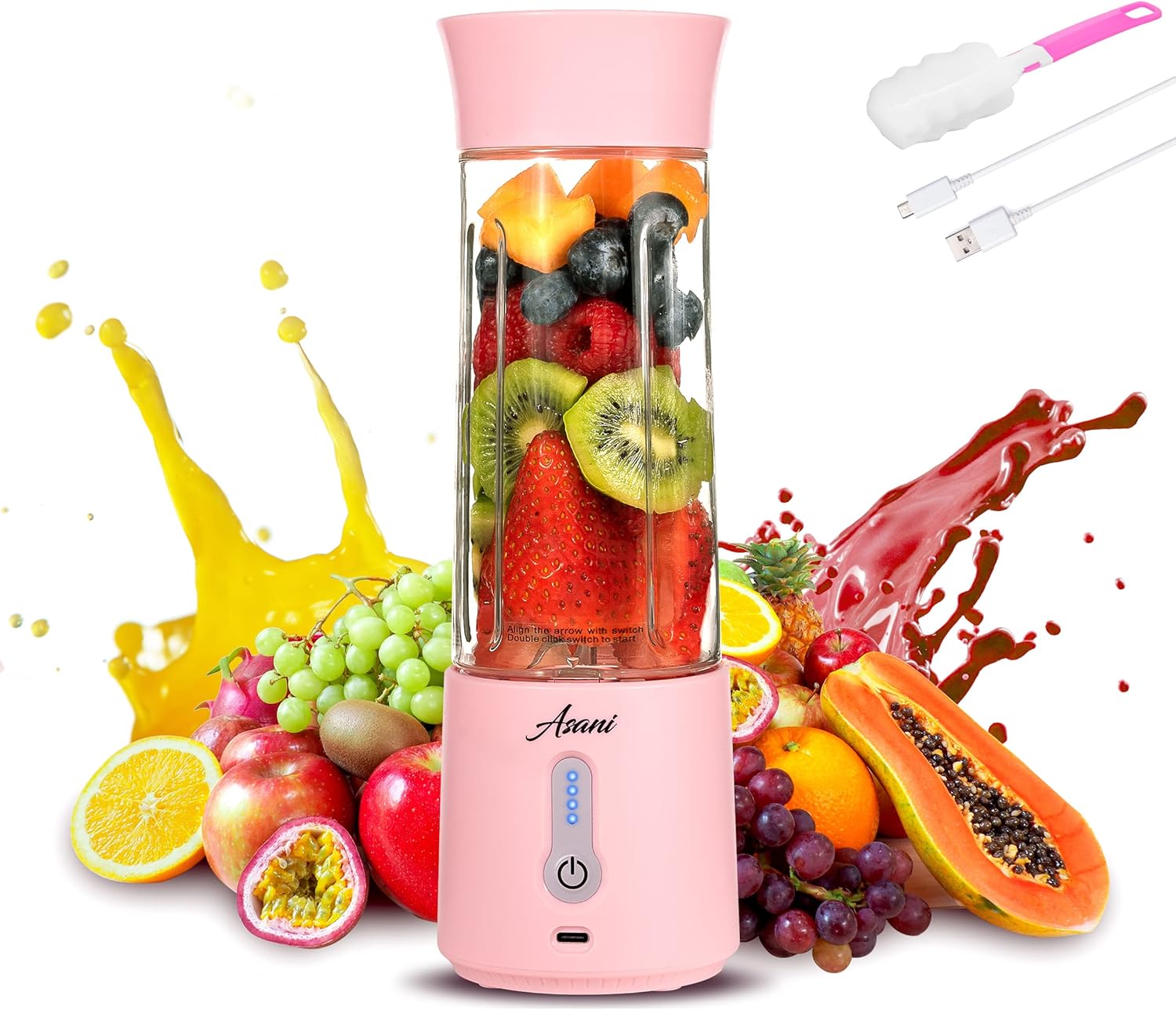 Portable Mini Blender - On-the-Go Smoothies!