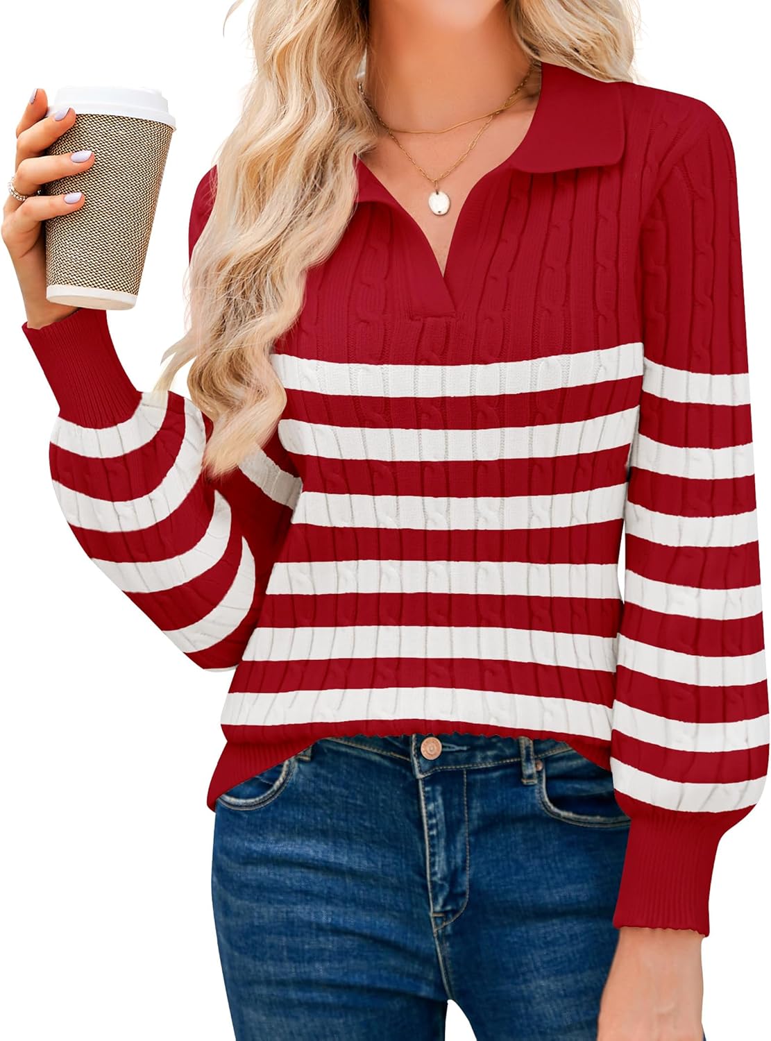 Winter Chic: JUSTFASHIONNOW Cable Knit Sweater