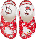 Crocs Unisex-Child Classic Hello Kitty ClogClog - Playful Red Comfort